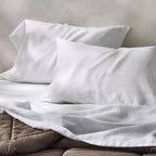 Standard 100% Linen Pillowcases White - Casaluna - *Bedding