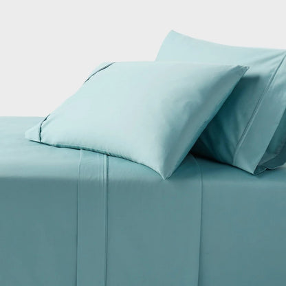 Queen 400 Thread Count Performance Sheet Set Light Teal - Threshold