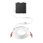 2 Premium Series 3 in. LED 2-Level Lumen Select Baffle Canless Recessed Light Adjustable CCT - *Lighting & Electrical