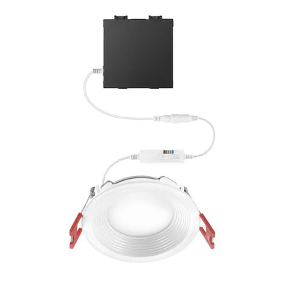 2 Premium Series 3 in. LED, 2-Level Lumen Select, Baffle Canless Recessed Light, Adjustable CCT