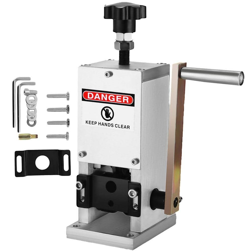 Vevor Manual Wire Stripping Machine, 0.06 in. - 0.98 in. Capacity,Hand Crank Wire Stripper with Portable Aluminum Construction