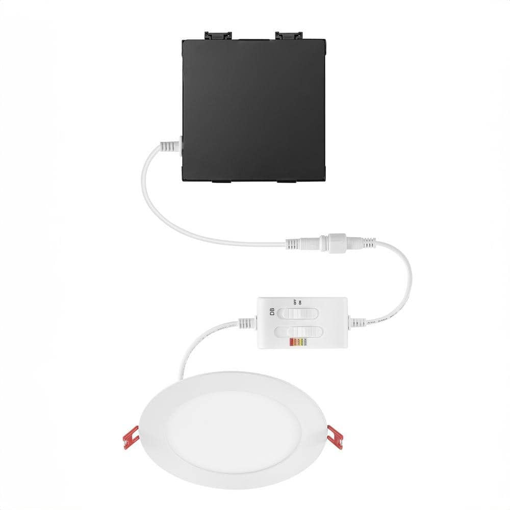 Elite Series 6 in. LED DuoBright, 3-Level Lumen Select, Ultraslim Canless Recessed Light, Adjustable CCT Plus