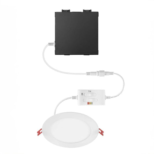 Elite Series 6 in. LED DuoBright, 3-Level Lumen Select, Ultraslim Canless Recessed Light, Adjustable CCT Plus