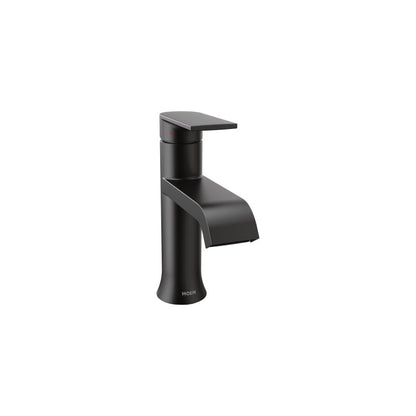 Moen 6702 Genta LX Single Handle Centerset Bathroom Faucet with Duralast Valve Technology and Pop-up Drain Assembly Matte Black