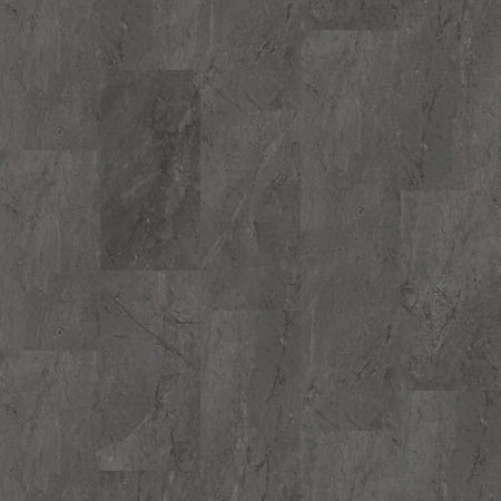 See Desc Shaw 5680V Obelisk Glue Dn 12 X 24 Embossed Vinyl Flooring - Charcoal Soapstone