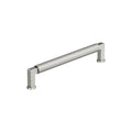 Amerock Balata 6-5/16 Inch (160mm) Center-to-Center Polished Nickel Cabinet Pull