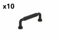10 x Amerock Collet 3-3/4 Inch (96mm) Center-to-Center Matte Black Cabinet Pull