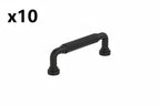 10 x Amerock Collet 3-3/4 Inch (96mm) Center-to-Center Matte Black Cabinet Pull