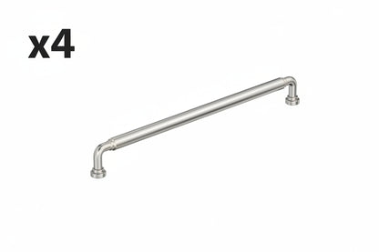 4 x Amerock Coble 12-5/8 Inch (320mm) Center-to-Center Polished Nickel Cabinet Pull