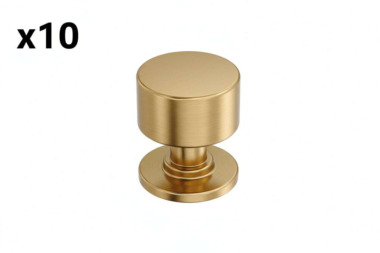 10 x Amerock Balon 1-1/8 Inch (29mm) Diameter Champagne Bronze Cabinet Knob