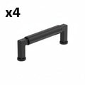 4 x Amerock BP37483 Balon 3-3/4 Inch Center to Center Smooth Handle Cabinet Pull Matte Black