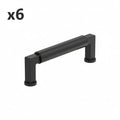 6 x Amerock BP37483 Balon 3-3/4 Inch Center to Center Smooth Handle Cabinet Pull Matte Black