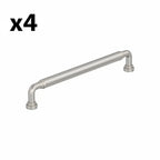 4 x Amerock BP37665 Coble 7-9/16 Inch Center to Center Smooth Handle Cabinet Pull Satin Nickel