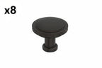 8 x Amerock Faraday 1-1/4 Inch (32mm) Diameter Oil-Rubbed Bronze Cabinet Knob