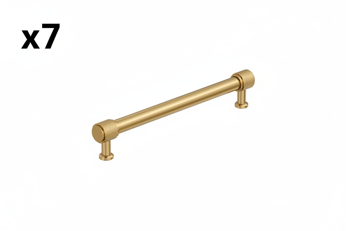 7 x Faraday 7-9/16 in. (192mm) Center-to-Center Champagne Bronze Bar Cabinet Pull - *Tools Hardware & Misc