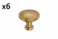 6 x Amerock Faraday 1-1/4 Inch (32mm) Diameter Champagne Bronze Cabinet Knob - *Tools Hardware & Misc