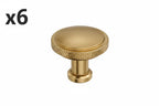 6 x Amerock Faraday 1-1/4 Inch (32mm) Diameter Champagne Bronze Cabinet Knob - *Tools Hardware & Misc