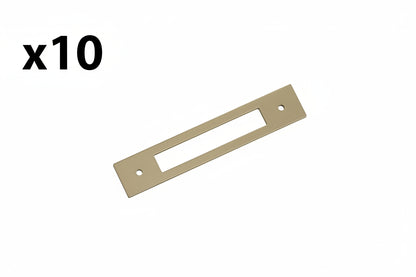 Amerock Medora 5-1/16 Inch (128mm) Center-to-Center Rectangle Golden Champagne Cabinet Pull Backplate