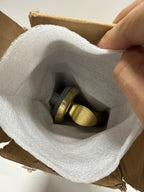 Baldwin 85315.ENTR Logan Sectional Single Cylinder Keyed Entry Handleset with 5015 Interior Knob from the Estate Collection Lifetime Satin Brass
