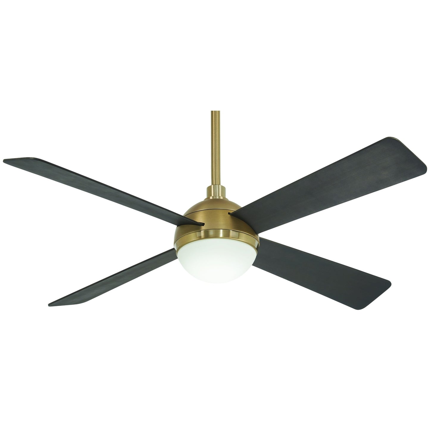 Minka-Aire Orb 1-Light Ceiling Fan with Soft Brass Finish