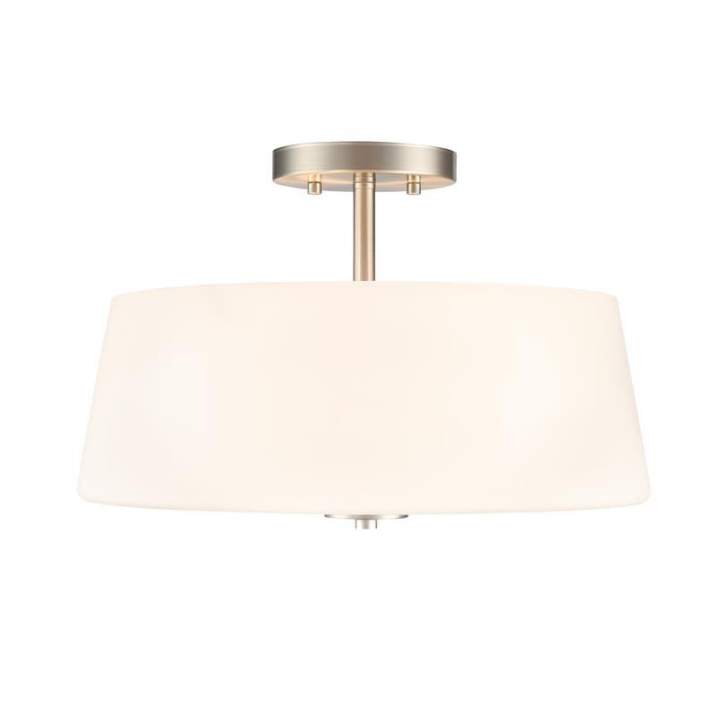 Millennium Lighting 214103 Laphia 3 Light 16 Wide Semi-Flush Ceiling Fixture - Nickel
