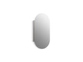 Kohler 35573-NFC-NA Verdera® Medicine Cabinets for Bathroom, Capsule Design, Mirrored Interior, Adjustable Glass Shelves, Rustproof Anodized Aluminum, 15 in. W x 30 in. H