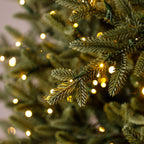 See Desc Kirkland 12 ft Pre-Lit Aspen EZ Connect Artificial Christmas Tree 4430 Color-Changing Radiant Micro LED Lights