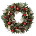 Kirkland 76.2 cm (30 in.) Pre-Lit Wreath with 50 Battery Operated LED Lights - *Christmas & Seasonal