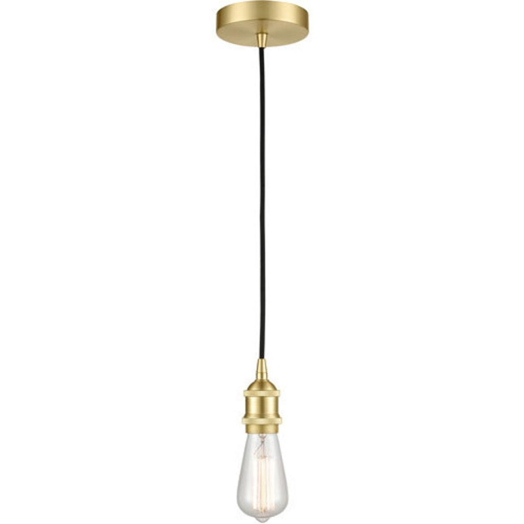 Innovations Lighting 616-1P-SB-LED Edison LED 2.5 Inch Satin Brass Mini Pendant Ceiling Light