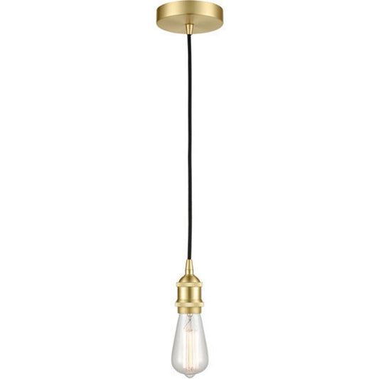 Innovations Lighting 616-1P-SB-LED Edison LED 2.5 Inch Satin Brass Mini Pendant Ceiling Light