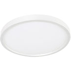 AFX EGRF12LAJD5WH Edge Round 12 inch LED Flush Mount Ceiling Light | Adjustable 5-in-1 CCT 2700K-5000K Integrated LED | 1320 Lumens | 22 Watts | Dimmable Wet Rated Ceiling Fixture | White Finish