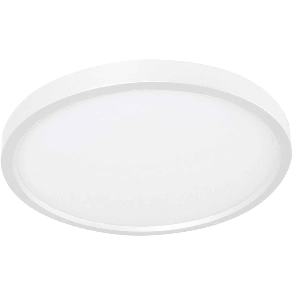 AFX EGRF12LAJD5WH Edge Round 12 inch LED Flush Mount Ceiling Light | Adjustable 5-in-1 CCT 2700K-5000K Integrated LED | 1320 Lumens | 22 Watts | Dimmable Wet Rated Ceiling Fixture | White Finish