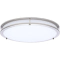 Glamour LED 17 Inch Flush Mount Brushed Nickel Finish 27K/3K/35K/4K/5K CCT Selectable