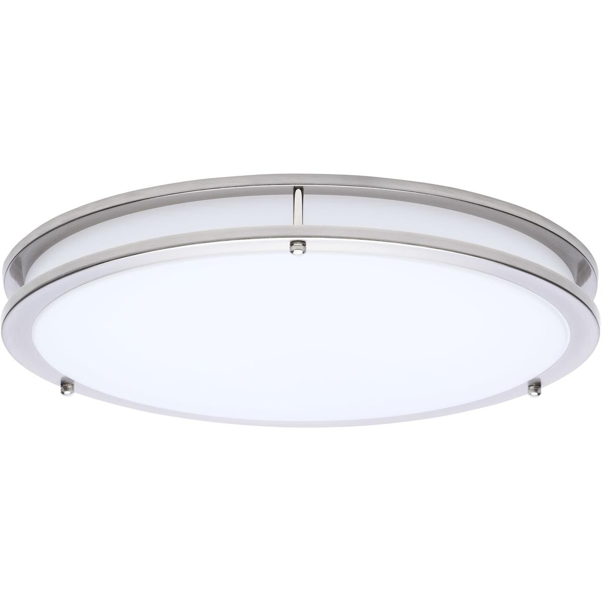 Glamour LED 17 Inch Flush Mount Brushed Nickel Finish 27K/3K/35K/4K/5K CCT Selectable