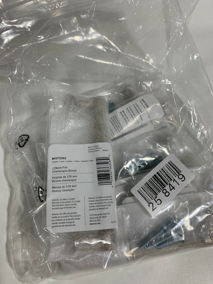 6 x Enlivity 5-1/16 in. (128mm) Center-to-Center Champagne Bronze Bar Cabinet Pull