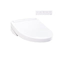 TOTO WASHLET S5 Electronic Bidet Toilet Seat with Instantaneous Water Heating, PREMIST and EWATER+ Wand Cleaning, Elongated, Cotton White - SW3446#0