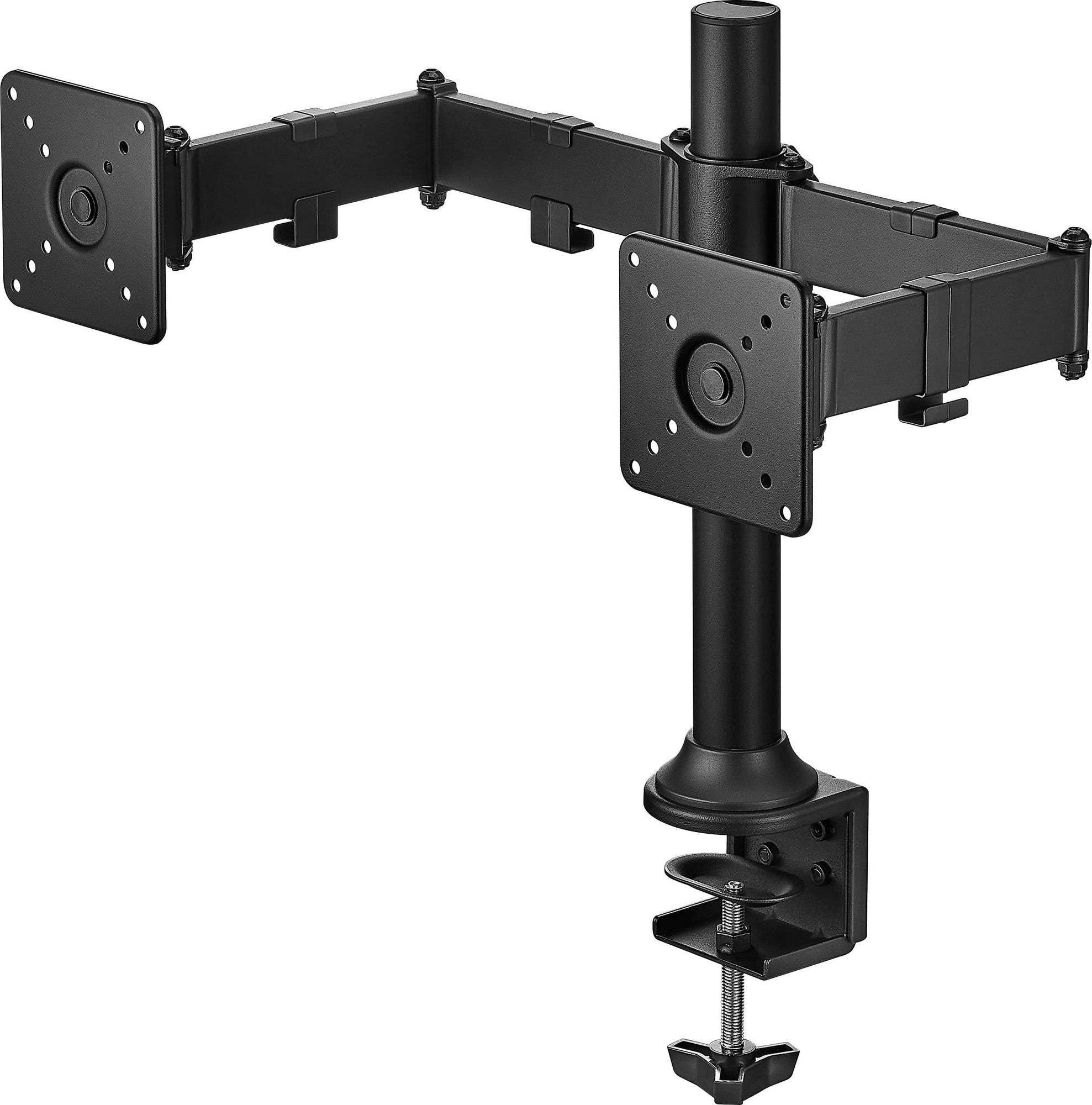 Insignia - Dual-Screen Desktop Mount for Monitors up to 32” Wide - Black