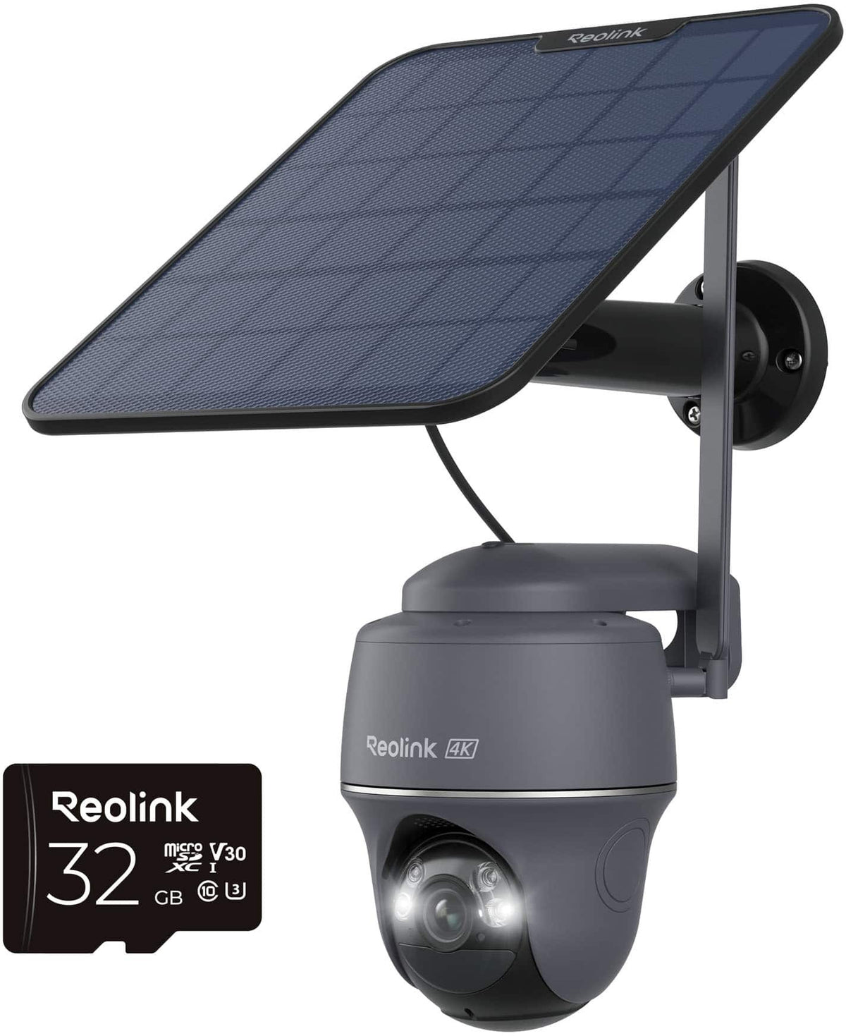 Reolink - Go Series G440 4K 8MP Solar Outdoor Wireless 4G LTE Pan Tilt Security Camera with SIM Card