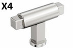 4 x Amerock Balon 2 Inch (51mm) Length Polished Nickel Cabinet Knob