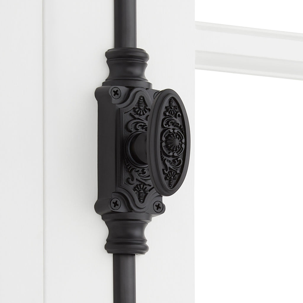 Signature Hardware 955211-1.56 Helmina 24 Inch Tall Cabinet Cremone Security Bolt - Matte Black