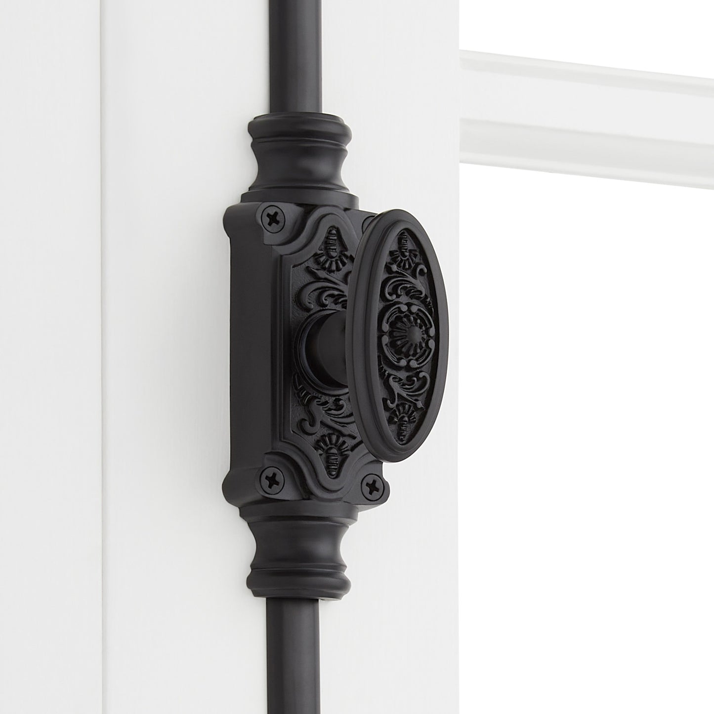 Signature Hardware 955211-1.56 Helmina 24 Inch Tall Cabinet Cremone Security Bolt - Matte Black