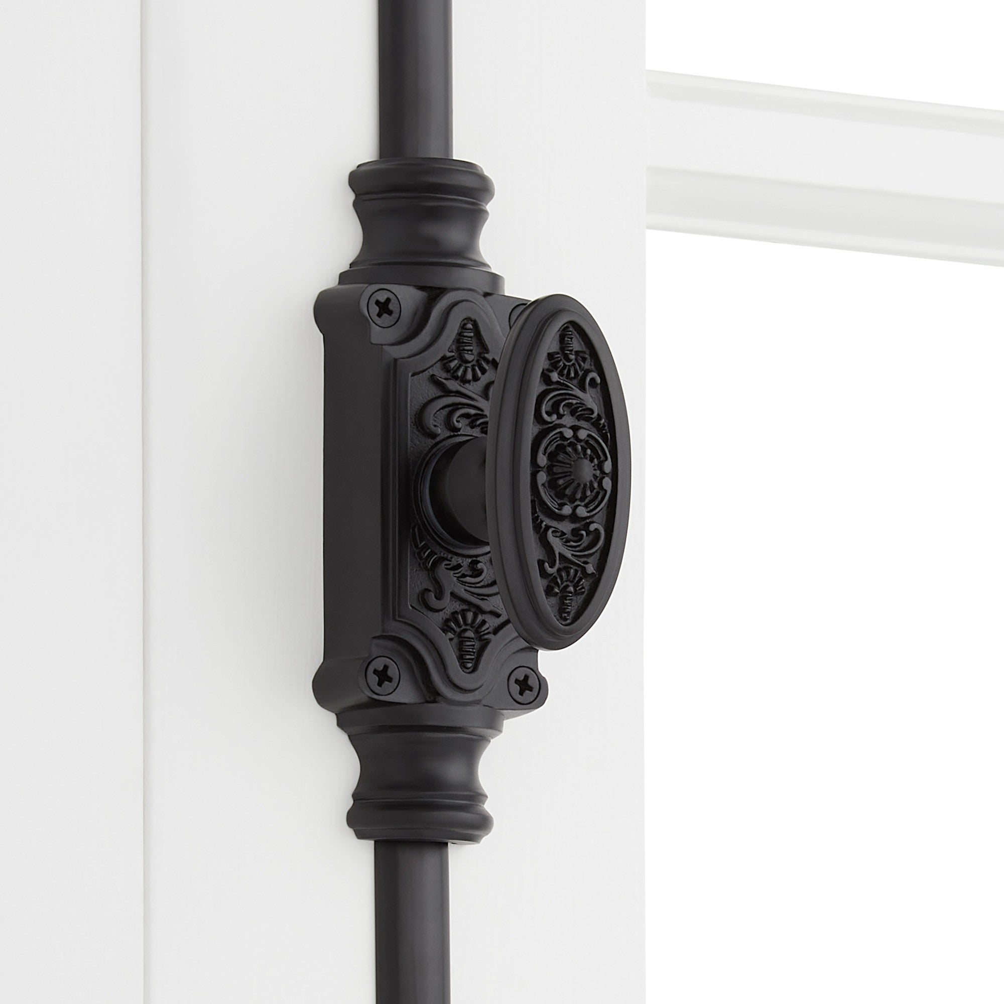 Signature Hardware 955211-1.56 Helmina 24 Inch Tall Cabinet Cremone Security Bolt - Matte Black