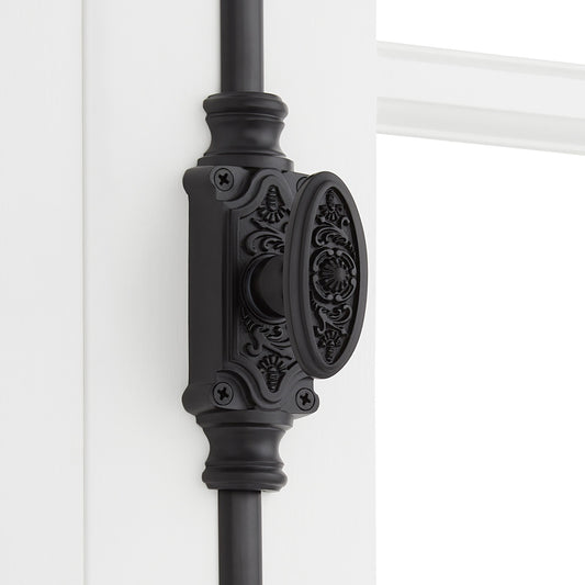 Signature Hardware 955211-1.56 Helmina 24 Inch Tall Cabinet Cremone Security Bolt - Matte Black