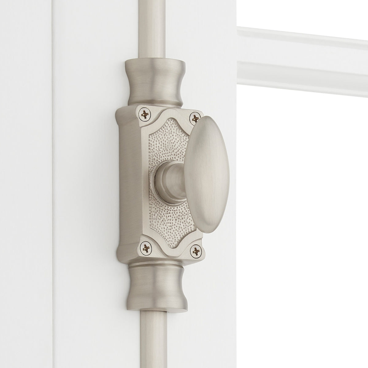 Signature Hardware 955210-1.75 Corabel 72 Inch Tall Window Cremone Security Bolt Brushed Nickel