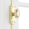 Signature Hardware 955212-1.38 Odette 24 Inch Tall Cabinet Cremone Security Bolt Polished Brass Security Bolt Cremone Bolt