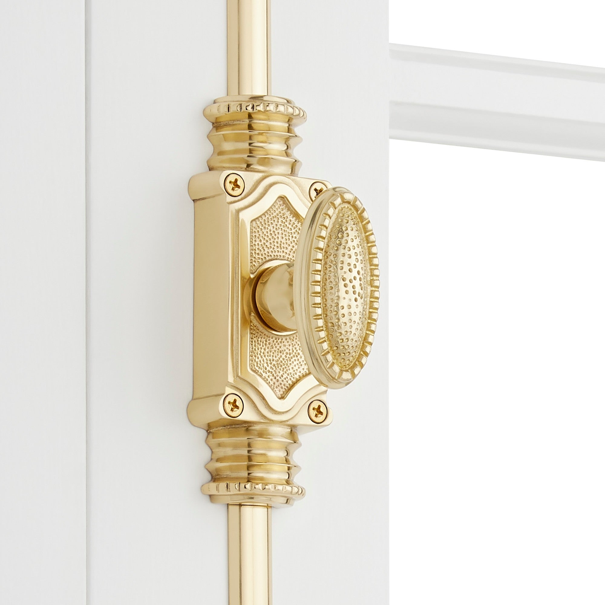 Signature Hardware 955209-1.5 Aldemer 24 Inch Tall Cabinet Cremone Security Bolt Polished Brass - *Tools Hardware & Misc