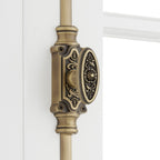 Signature Hardware 955211-1.56 Helmina 24 Inch Tall Cabinet Cremone Security Bolt Antique Brass Security Bolt Cremone Bolt