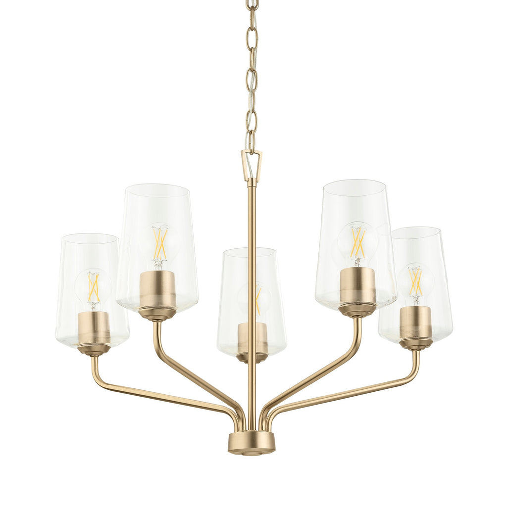 Progress Lighting P400442 Celino 5 Light 26" Wide Chandelier Champagne Bronze