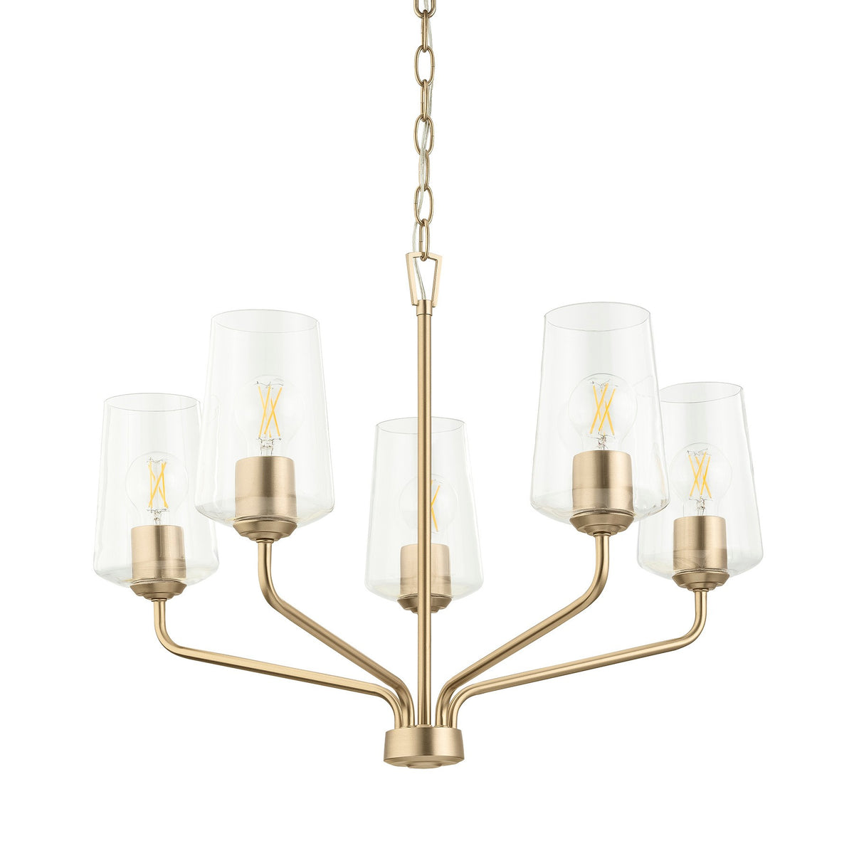 Progress Lighting P400442 Celino 5 Light 26" Wide Chandelier Champagne Bronze