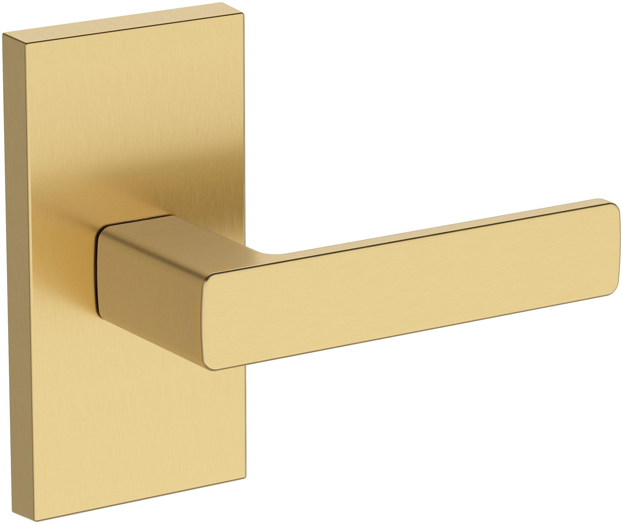 Baldwin PS.SHA.R.CFR Sharpewood Passage Door Lever Set with Contemporary 5" Rose from the Reserve Collection